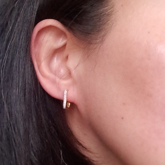 Monica Vinader Alta Capture Diamond Earrings - Picture 2 of 13